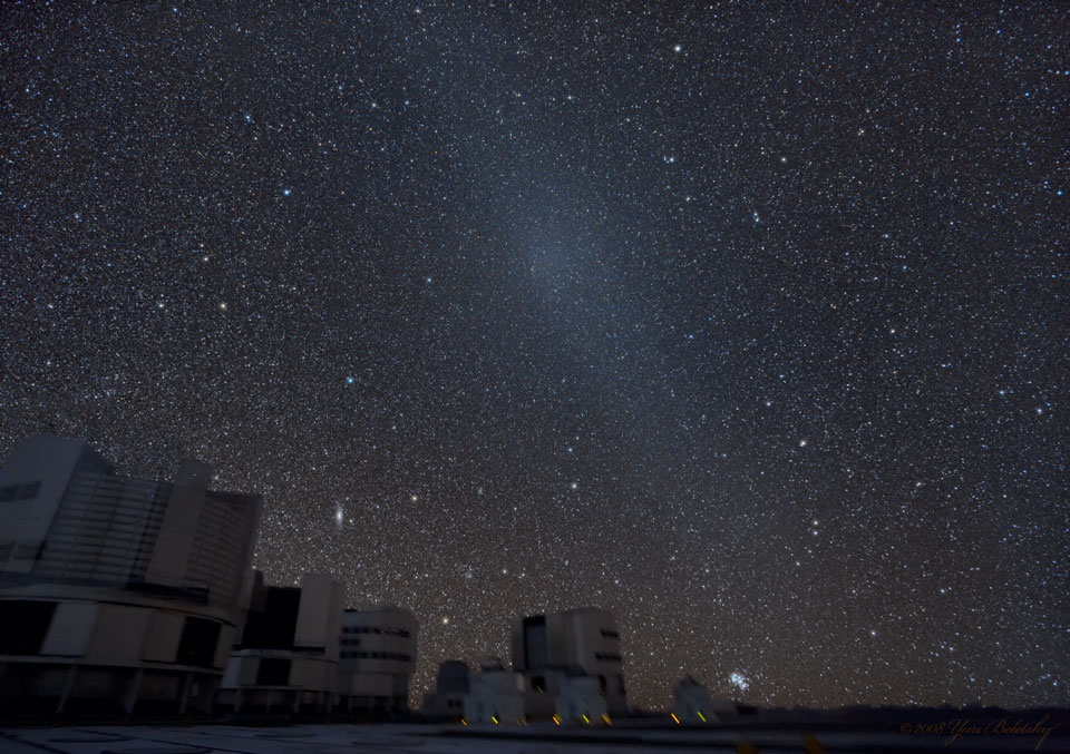 Gegenschein über dem Paranal-Observatorium der Europäischen Südsternwarte ESO.
