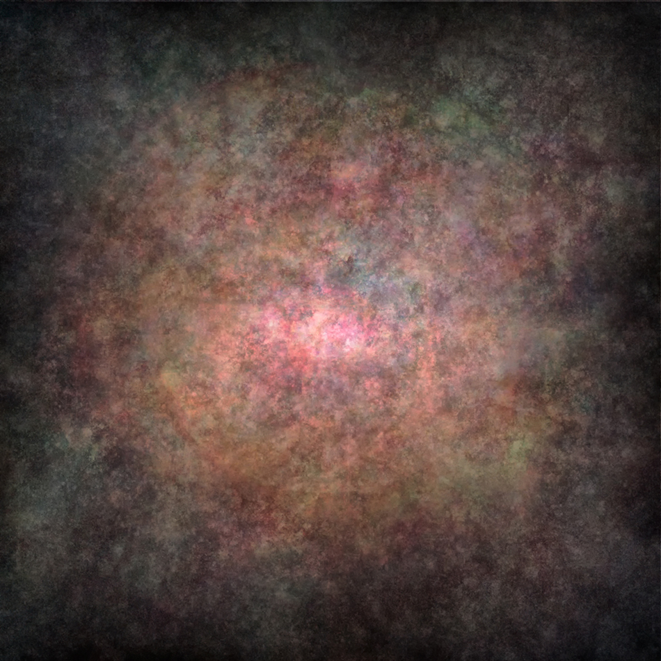 Das Bild wirkt wolkig. Es ist eine abstrakte digitale Kombination der 100 besten Bilder des Weltraumteleskops Hubble.